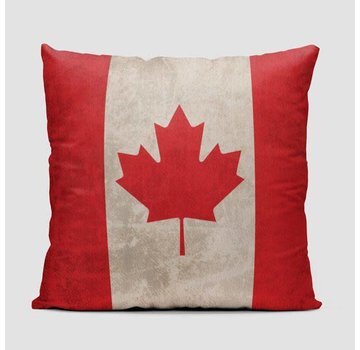Airportag Canadian Flag Throw Pillow