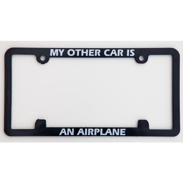 Licence Plate Frame My Other Car is An Airplane avworld.ca