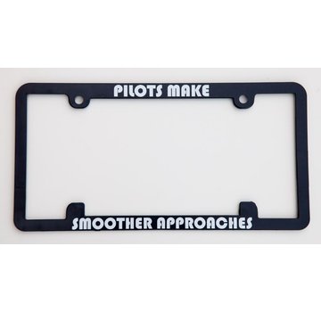 avworld.ca Licence Plate Frame - Pilots Make Smoother Approaches