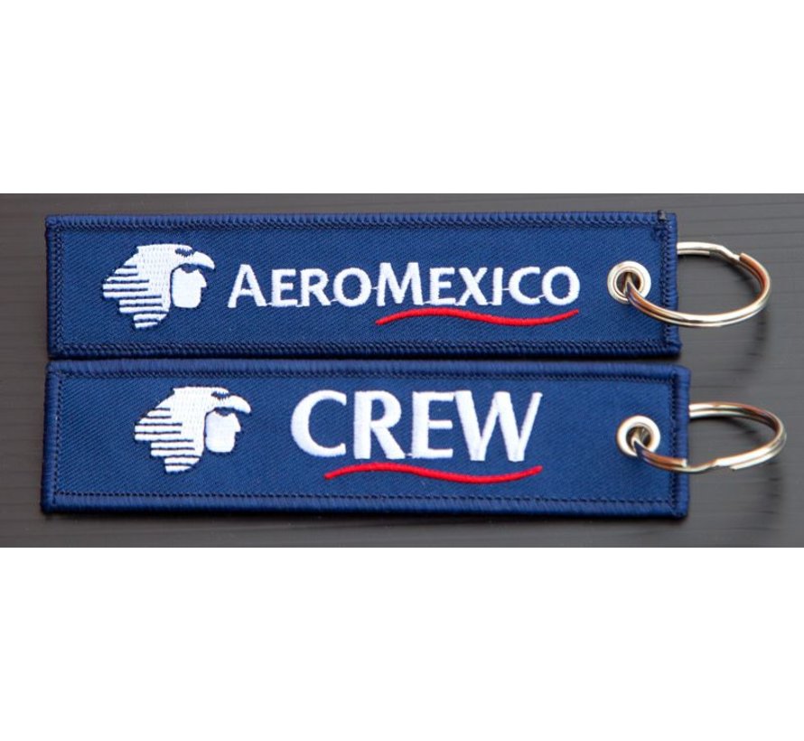 Key Chain Aeromexico CREW Embroidered