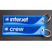 Key Chain Interjet CREW Embroidered