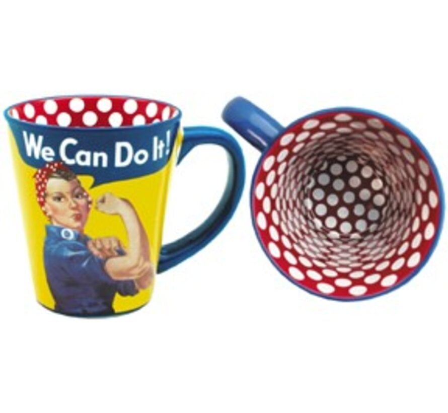 Mug Rosie the Riveter We Can Do It Polka Dot