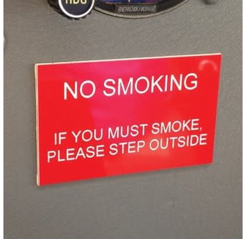 Sporty's No Smoking Placards Humourous