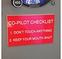 Co-Pilot Checklist Placards Humerous