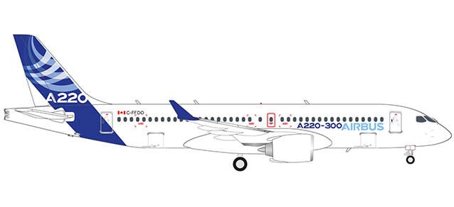 Аэробус 220 схема салона A220-300 (CS300) Airbus House Livery C-FFDO 1:400 - avworld.ca