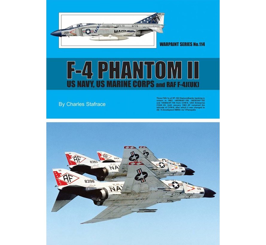 F4 Phantom II: US Navy USMC & RAF F4J: Warpaint #114 softcover