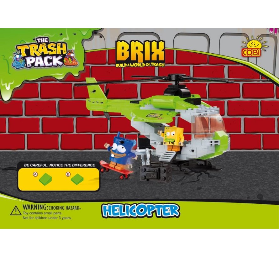 Helicopter Cobi Trash Pack 200 pieces