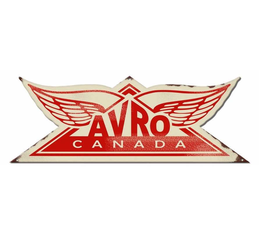 Avro Canada Metal Sign Red