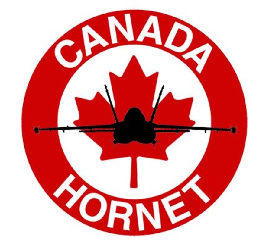 Canada Hornet Sticker 2.9"