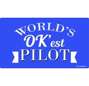 World's OK'est Pilot Sticker