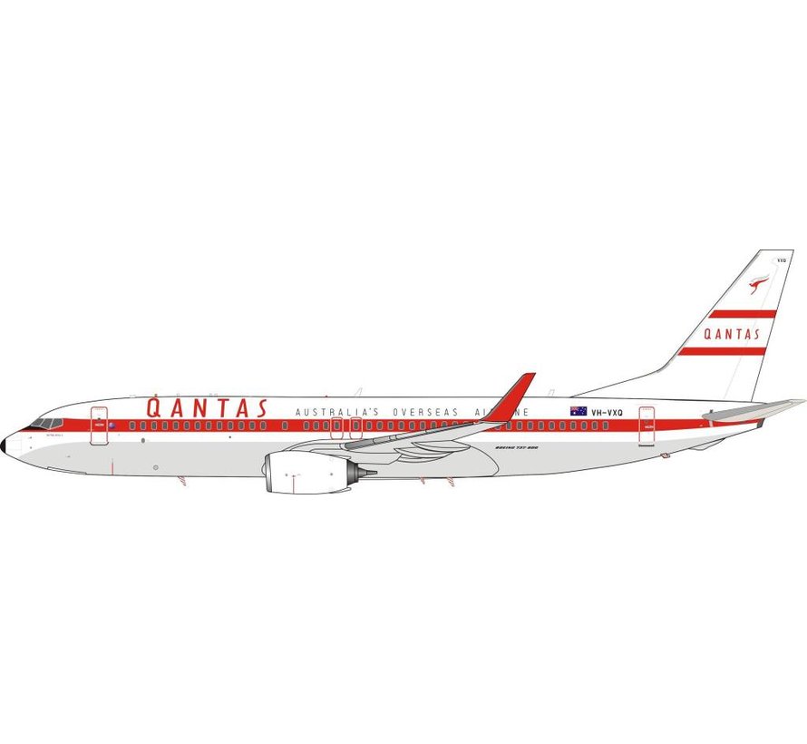 B737-800W QANTAS Retro Livery VH-VXQ 1:200