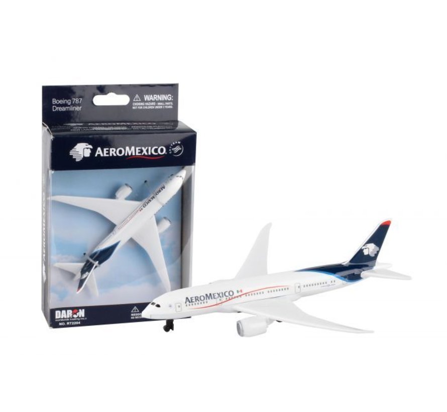 Single Plane B787 Dreamliner Aeromexico Toy