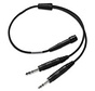 Adapter Cable Bose 6-pin Lemo to Dual General Aviation Jacks