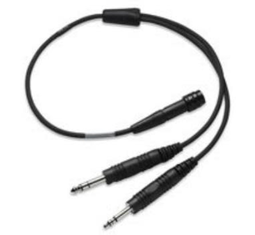 Adapter Cable Bose 6-pin Lemo to Dual General Aviation Jacks