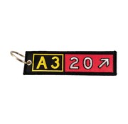 Keychain Embroidered Airbus A320 Runway numbers