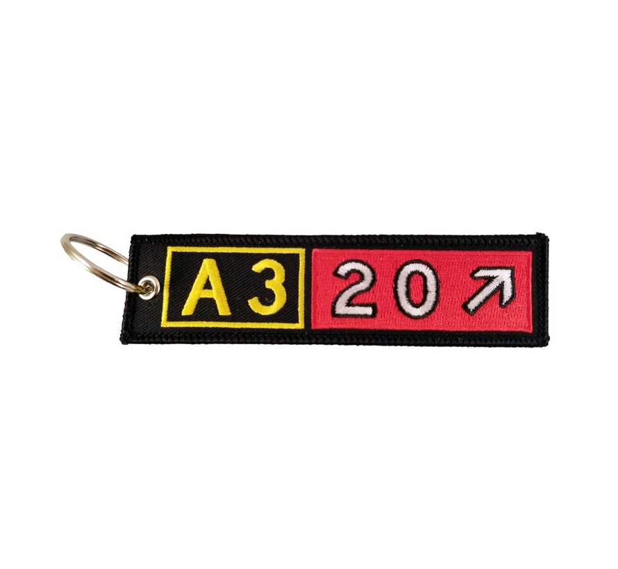 Keychain, Embroidered, Airbus A320