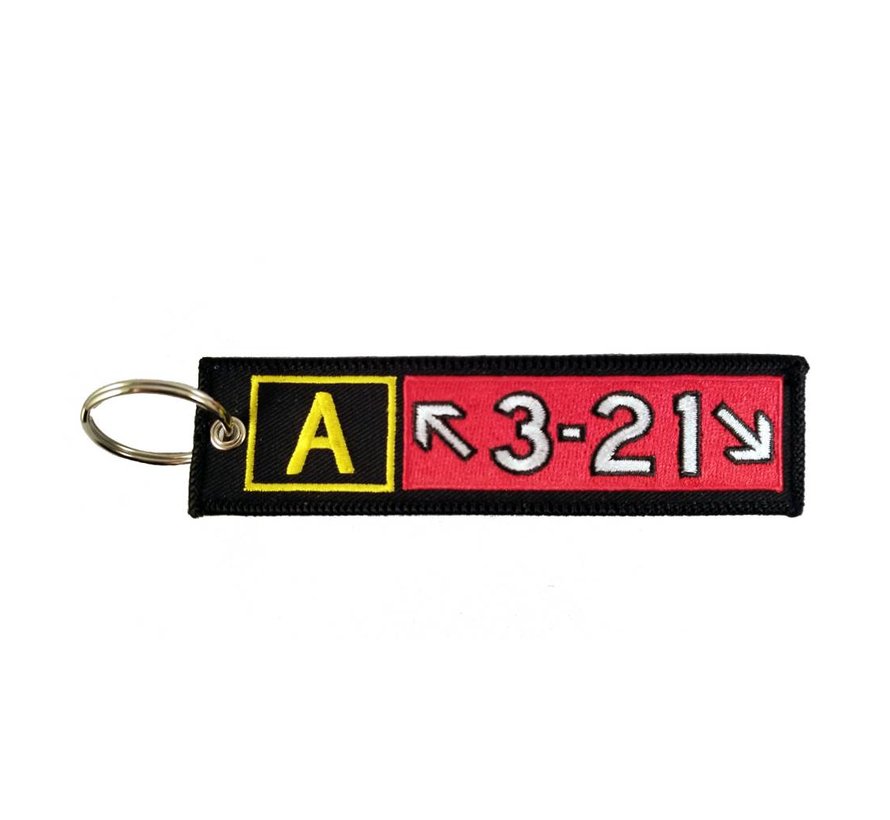 Keychain, Embroidered, Airbus A321