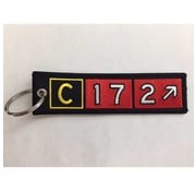 Keychain, Embroidered, Cessna 172