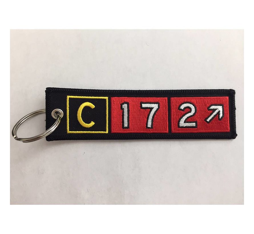Keychain, Embroidered, Cessna 172
