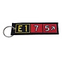 Keychain Embroidered Embraer ERJ175 Runway sign