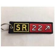 Keychain, Embroidered, Cirrus Sr22