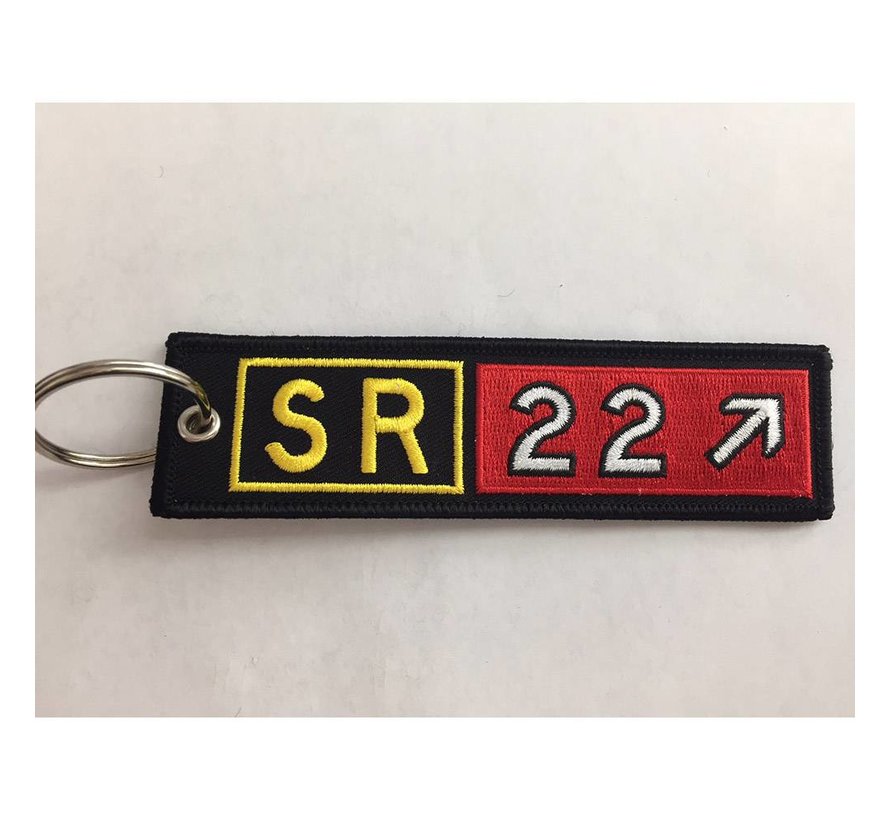 Keychain, Embroidered, Cirrus Sr22