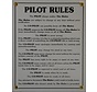 Metal Sign, Pilot Rules