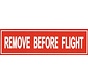 Remove Before Flight Bumper Sticker