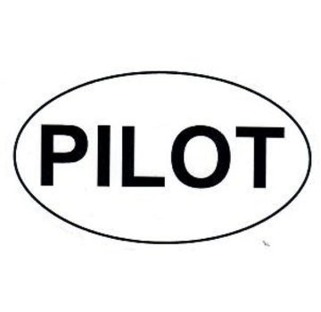 Sticker Pilot Oval