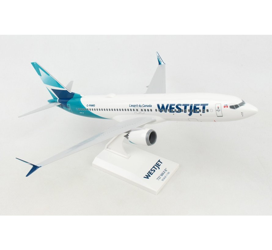 B737-8 MAX WestJet 2018 Livery C-FNWD 1:130