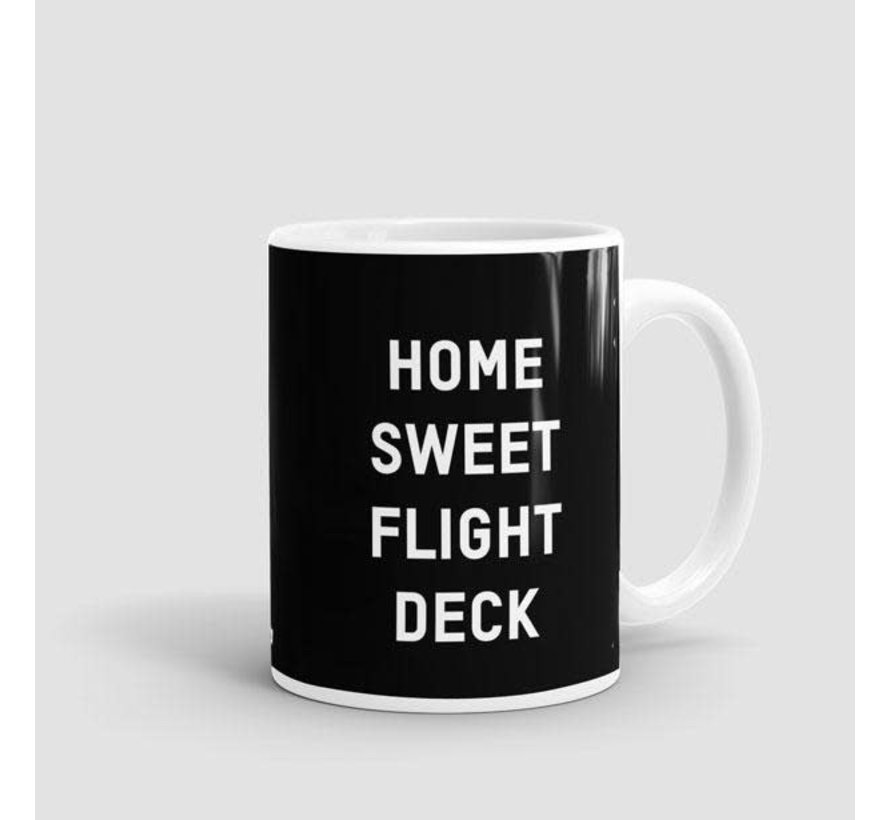 Mug Home Sweet Flight Deck Black 11 oz