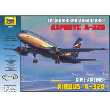 Zvesda A320 Aeroflot 2003 livery 1:144 model kit
