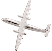 Johnson's ATR-42 (3-D CAST) AIRPLANE PIN Silver