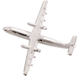 ATR-42 (3-D CAST) AIRPLANE PIN Silver