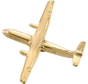 ATR-42 (3-D CAST) AIRPLANE PIN Gold