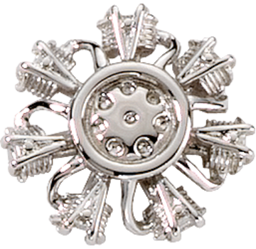 Johnson's Pin Radial Engine (3-D) Silver Plate