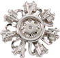 Pin Radial Engine (3-D) Silver Plate