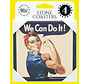 Stone Coasters Rosie The Riveter We Can Do It (Set of 4)