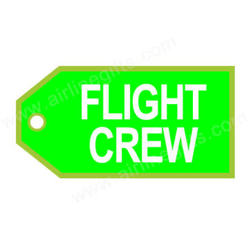 Luggage Tag Flight Crew Green