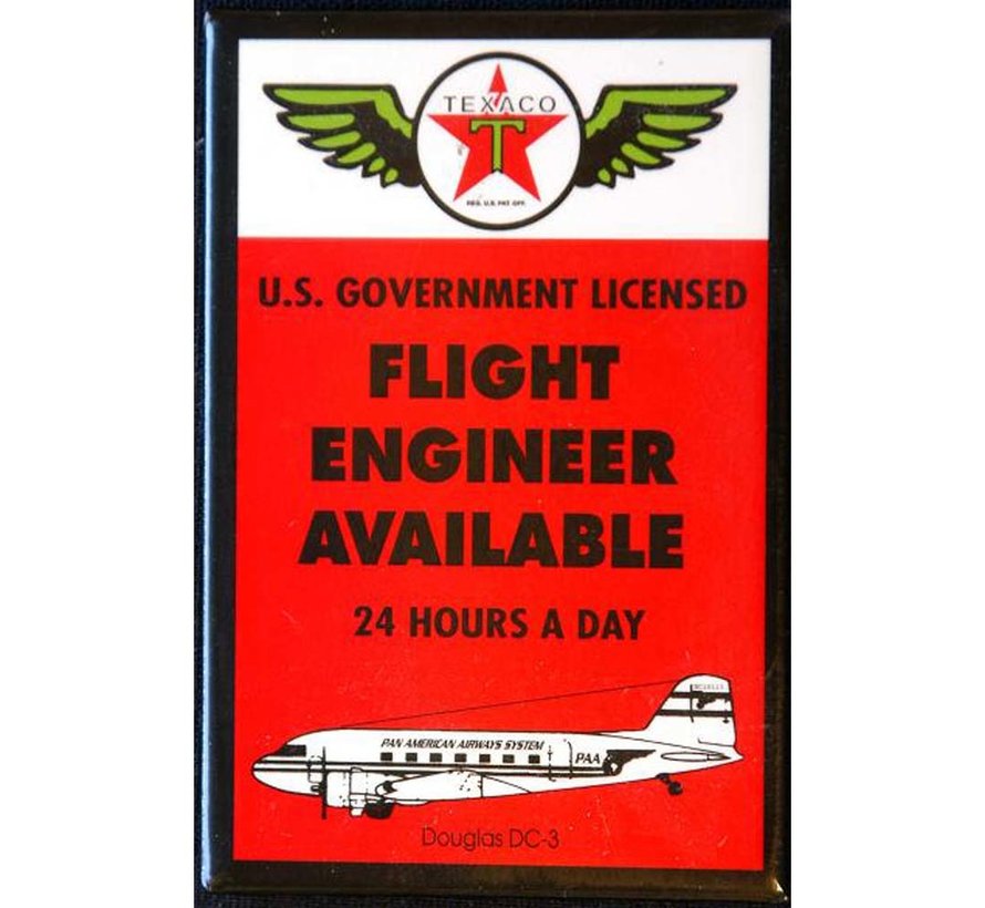 Magnet Texaco Flight Engineer