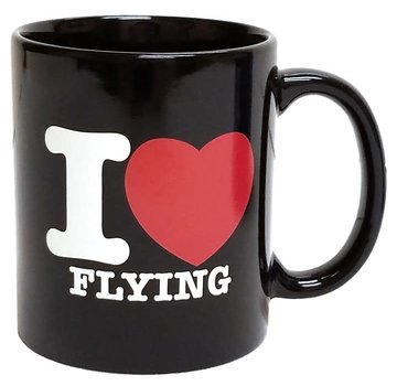 Mug I Love Flying Black