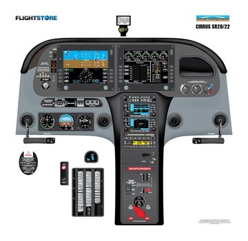 Aviation Training Graphics Cockpit Training Poster Cirrus SR20 / SR22