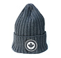 Heavyweight Rib Knit Roundel Tuque With Cuff