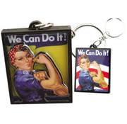 2D Keychain Rosie The Riveter We Can Do It