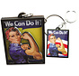 2D Keychain Rosie The Riveter We Can Do It