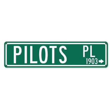 Pilot's Place 1903 Metal Sign