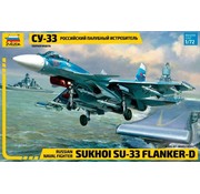 Zvesda SU33 FLANKER D RUSSIAN NAVAL 1:72 scale kit