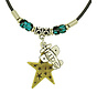 Airplane and Star Necklace