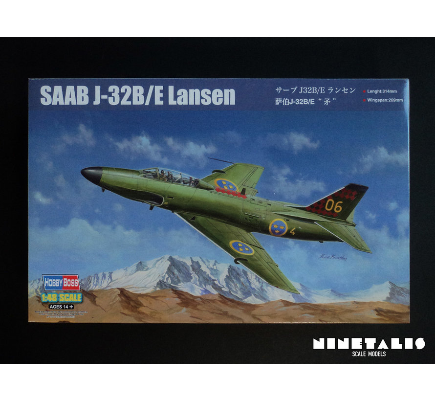 SAAB J32B/E LANSEN 1:48 scale model kit