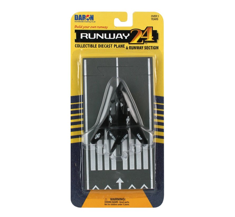 F117 Stealth Nighthawk USAF with runway section